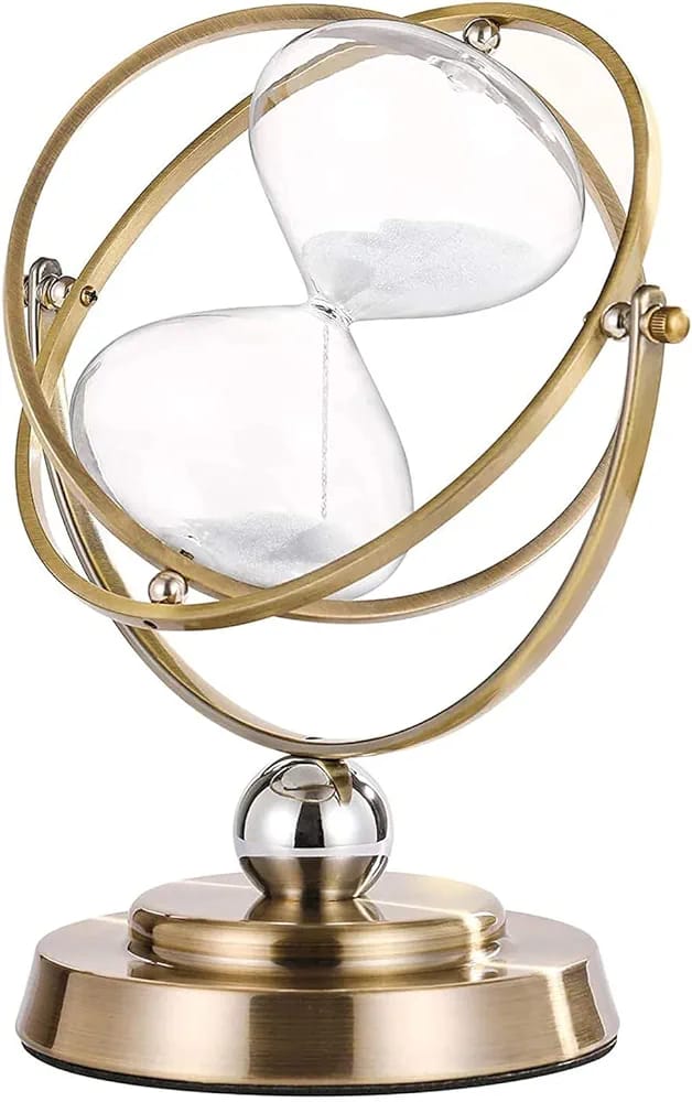 Brass Hourglass 60 Minute Sand Clock Timer