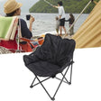 Black Camping Chair – Foldable & Durable

Material: Sturdy metal frame with weather-resistant black fabric
Color: Black
Design: Foldable and lightweight for easy transport and storage
Features:
• Comfortable seating with reinforced stitching
• Strong frame supports outdoor use on any terrain
• Ideal for camping, picnics, fishing, or backyard lounging