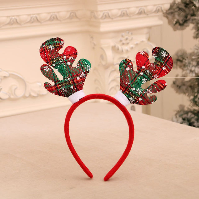 Christmas LED Headband with Snowman, Reindeer Antlers and Santa Designs