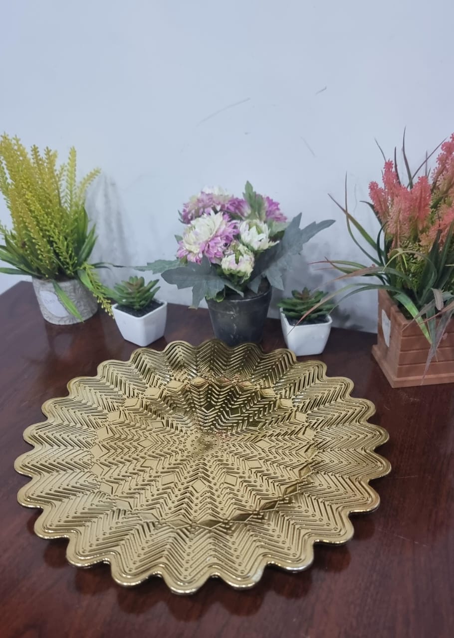 High quality unique gold or silver Round changer plates