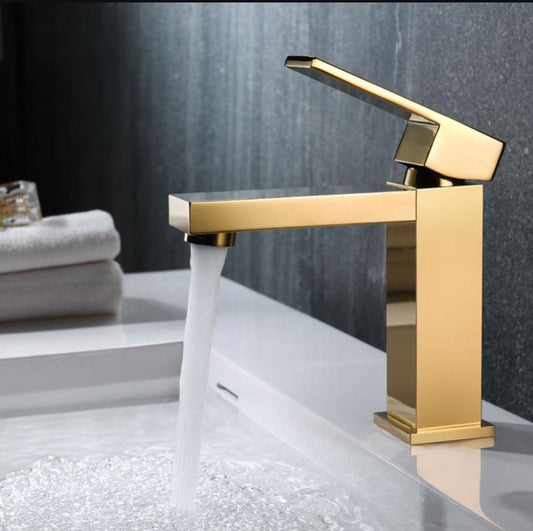 Stainless steel bathroom faucet