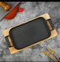 Thickened Rectangular Cast Iron Sizzling Grill Pan with Wooden Base

Heavy Duty Sizzling Plate for Steak, BBQ & Grilled Foods in Kenya