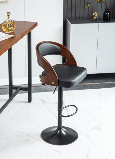  Leather Bar Stool Modern Style