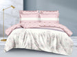  12 pcs duvet set Size - 6by7
1pc duvet 
1pc flat bedsheet
1pc fitted bedsheet
4pcs pillow cases
1pc sausage pillow 
2pcs throw pillows 
2 pair reusable sandals