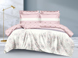  12 pcs duvet set Size - 6by7
1pc duvet 
1pc flat bedsheet
1pc fitted bedsheet
4pcs pillow cases
1pc sausage pillow 
2pcs throw pillows 
2 pair reusable sandals