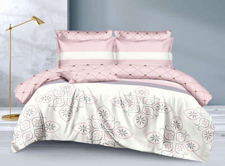  12 pcs duvet set Size - 6by7
1pc duvet 
1pc flat bedsheet
1pc fitted bedsheet
4pcs pillow cases
1pc sausage pillow 
2pcs throw pillows 
2 pair reusable sandals