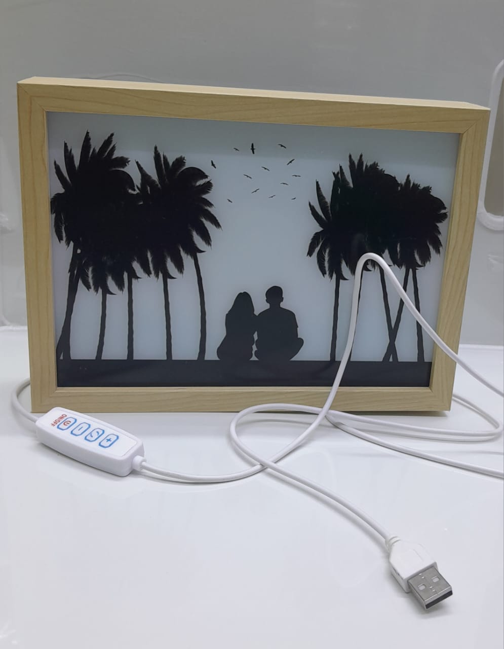 FRAMED PHOTO LED DECO WITH USB cable