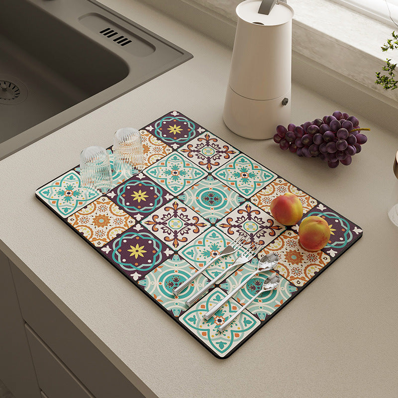 dish drying absorbent mats