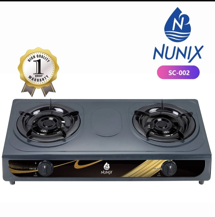 Nunix stainless 2 burner cooker