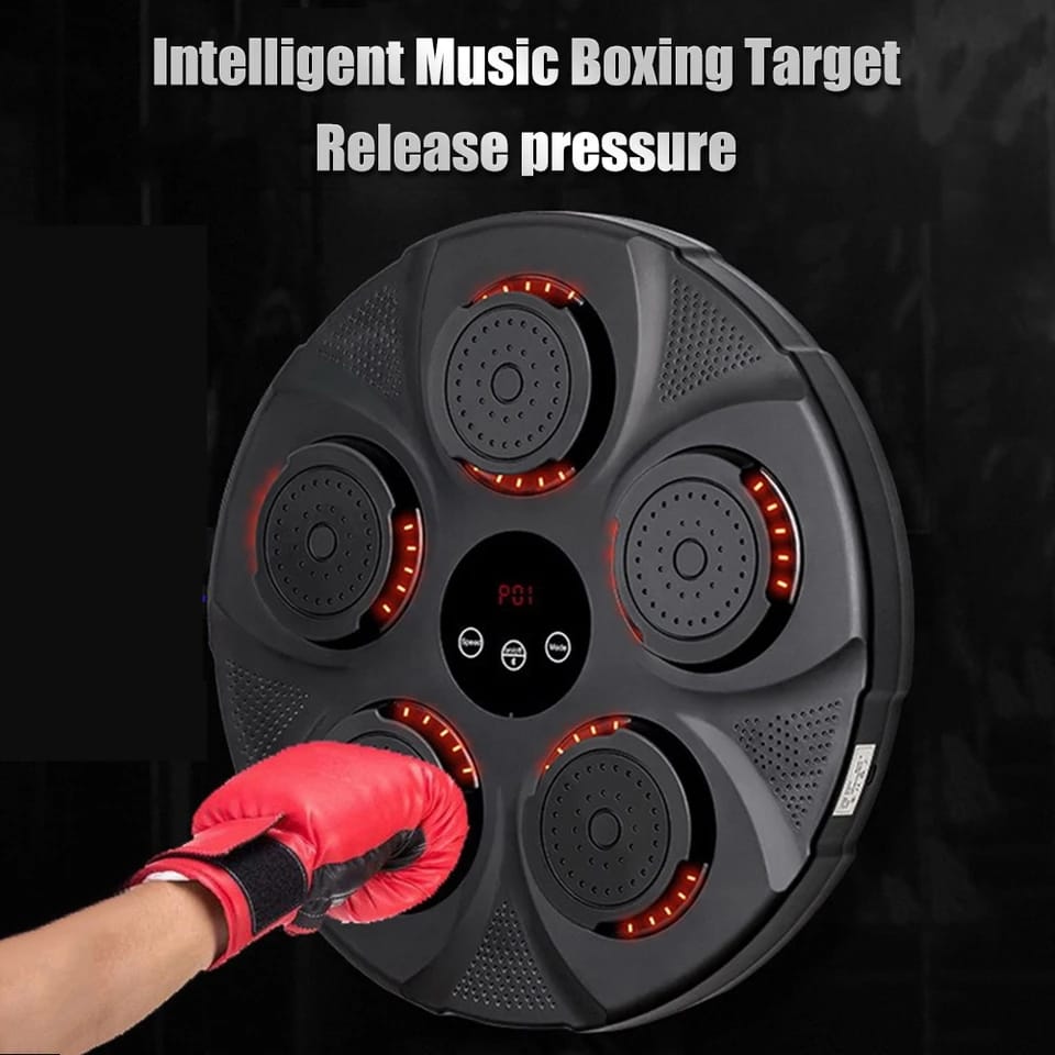 Wall Mounted Punch Boxing Trainer with LED Display.