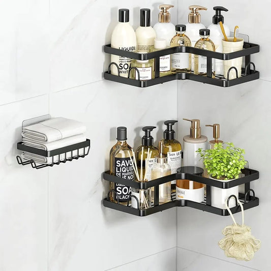 3pcs set Shower caddy shelf/Bathroom organizer