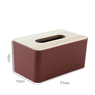 Bamboo Lid Tissue Box Holder
