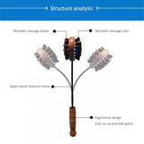 Handheld Meridian Hammer Massager — Back &amp; Foot Relaxation Tool (39.5×9×8cm)