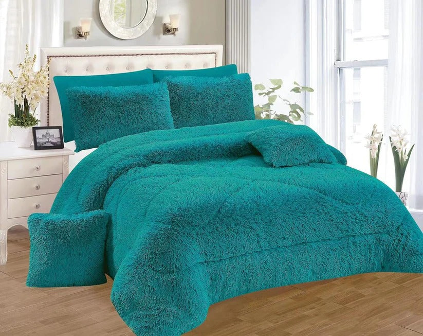 Luxury Fluffy Mink Duvet Set