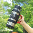 KD Executive Capto Silver 316 Stainless Steel Vacuum Flask with Red Handle and Cup Lid — 3.2L spn