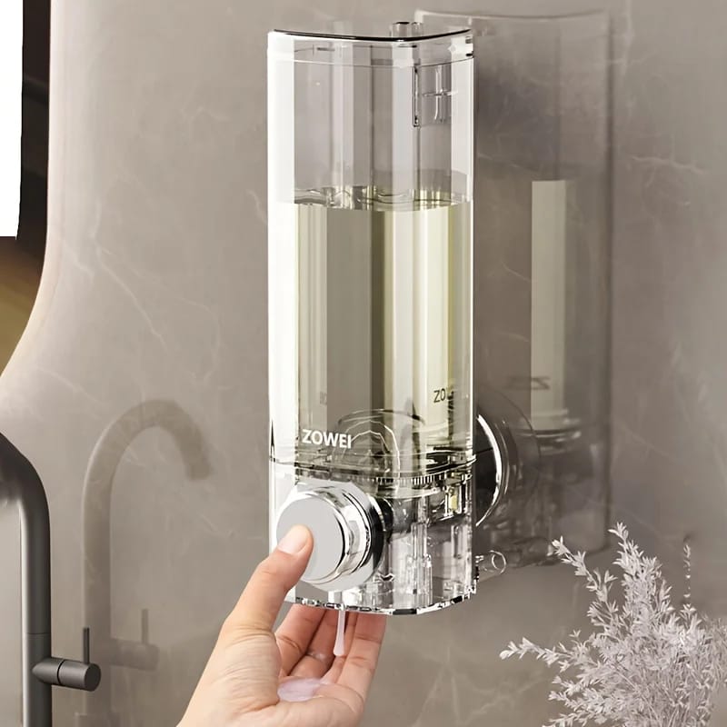 Wall mounted manual soap pump