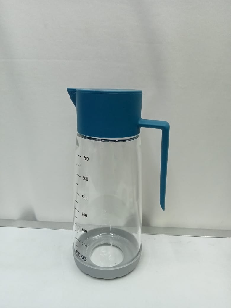 High borosilicate glass oil jar with silicon bottom holder 700Ml