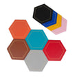 PU Leather Coasters — 6 pcs (13×10.5 cm)