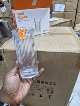 6 pcs Vertical stripe Highball glass