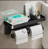 Double Roll Wall-Mounted Paper Holder tissue paper holder