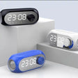 Portable Digital Alarm Clock with Bluetooth Speaker