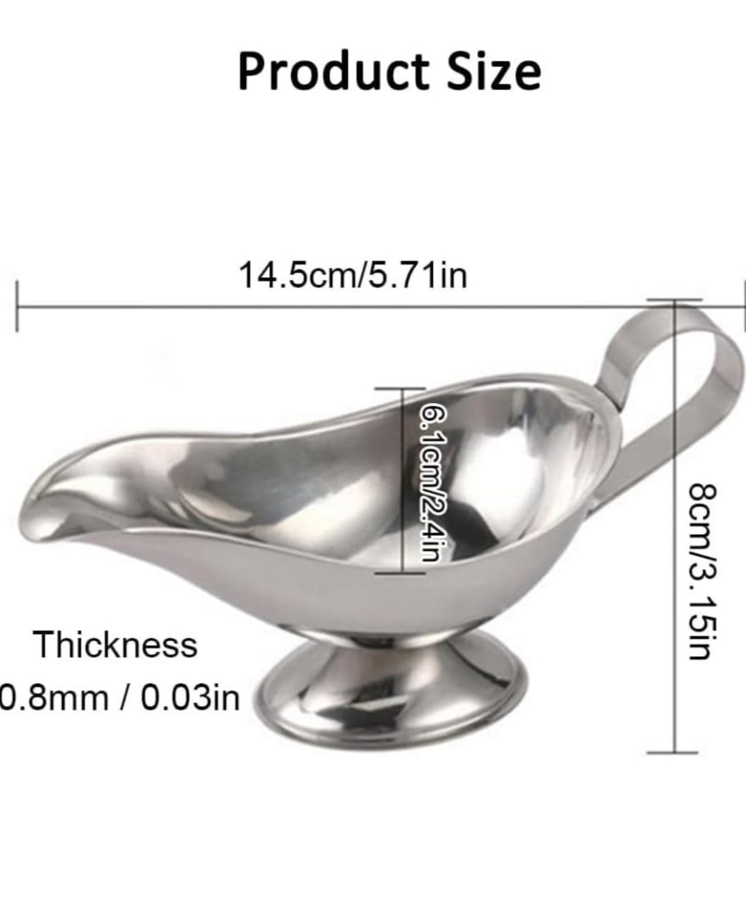 Sauce and gravies serving boat
