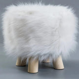 Faux Fur Stool — 30cm × H30cm