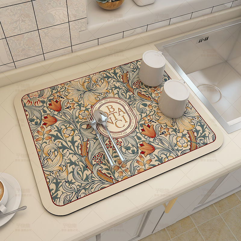 dish drying absorbent mats