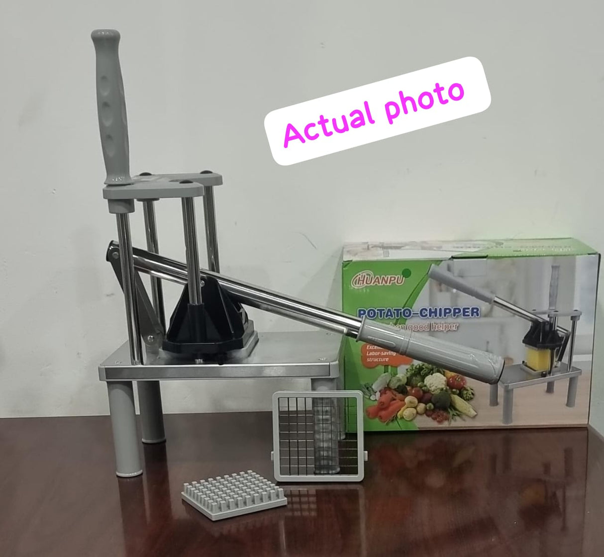 High quality   Huanpu heavy duty potato chipper (2 chips size option)