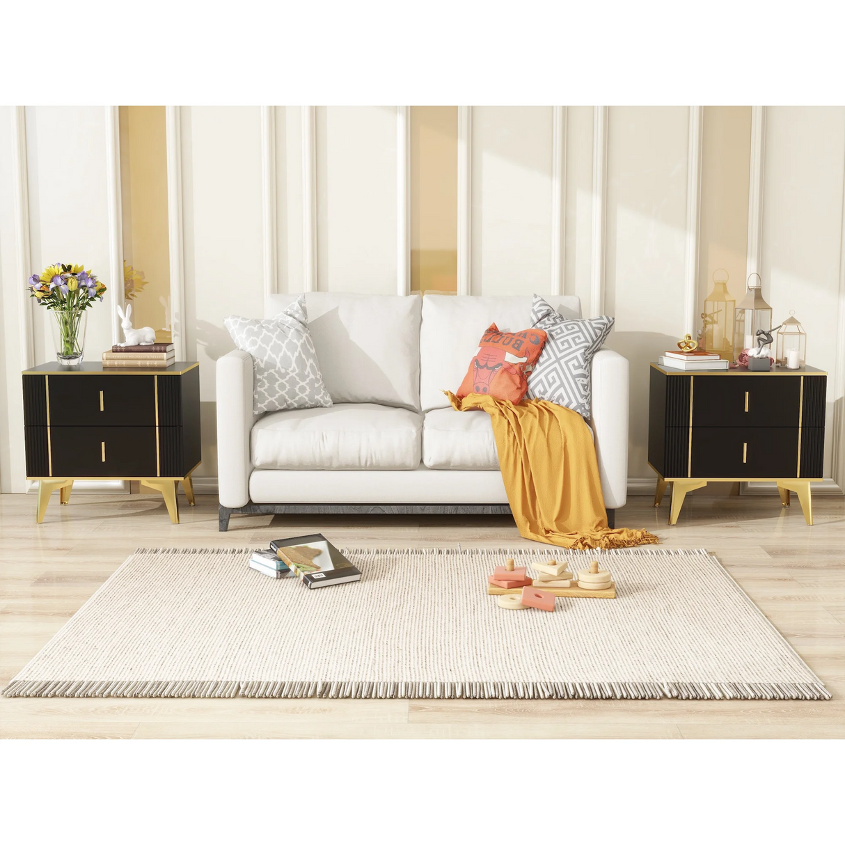 BEDSIDE TABLE DRAWER NIGHT STAND