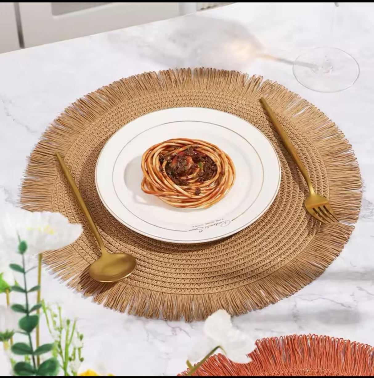 Round Jute Table Mat