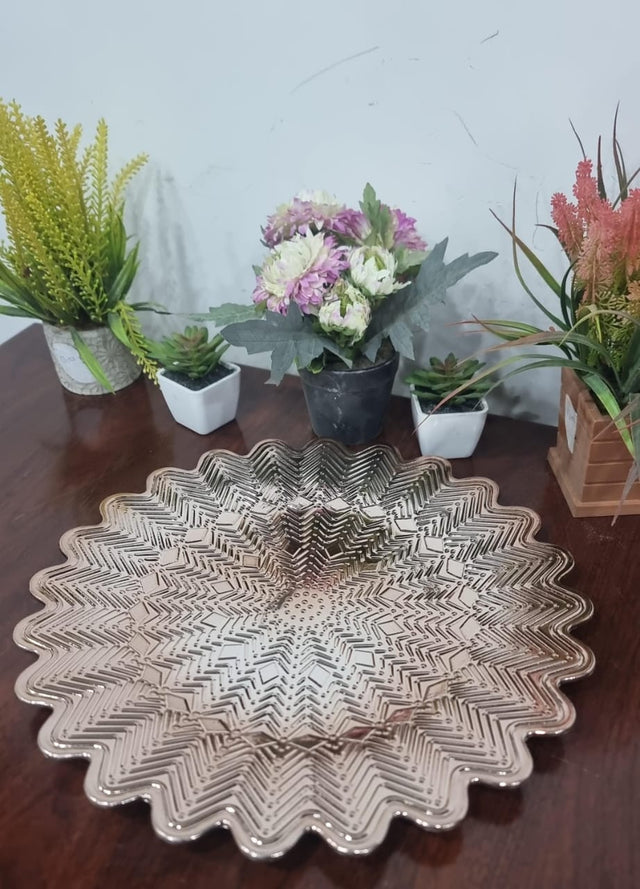 High quality unique gold or silver Round changer plates