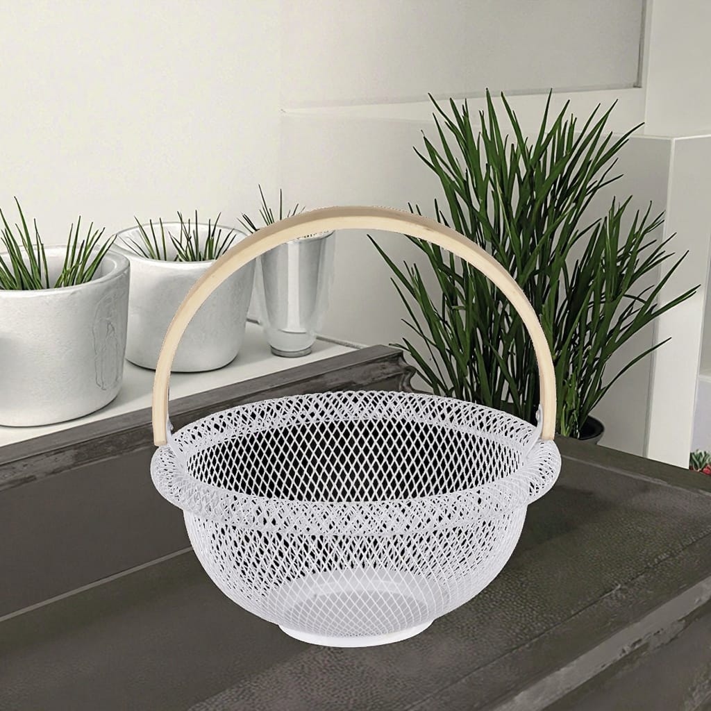 Rounded mesh fruit basket 29 cm