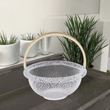 Rounded mesh fruit basket 29 cm