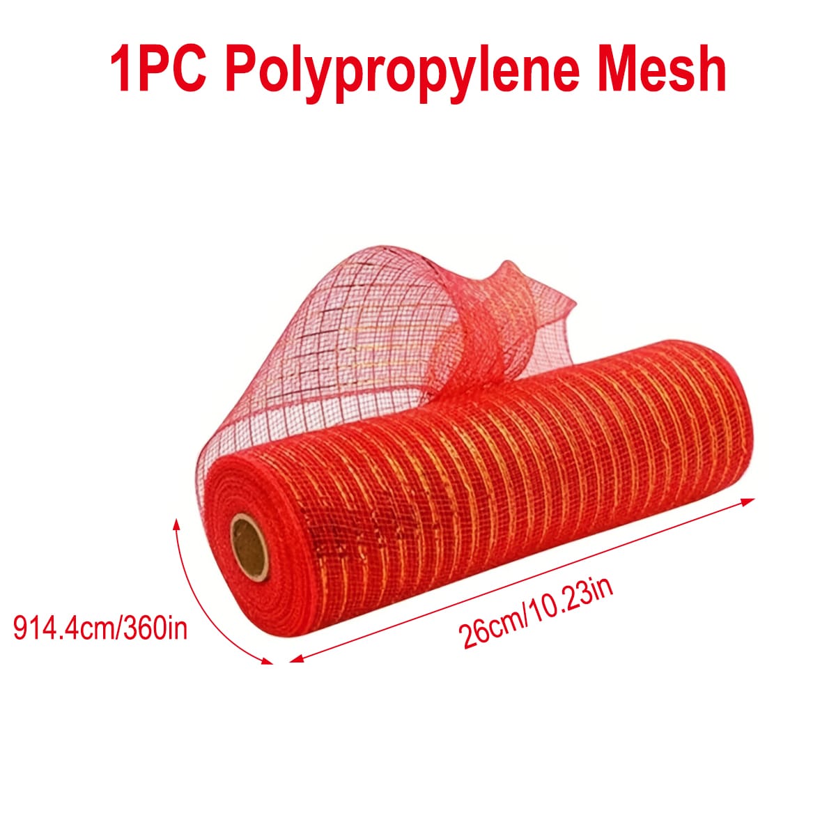 Mesh Glitter Ribbon Roll – 10 Yards 53cm