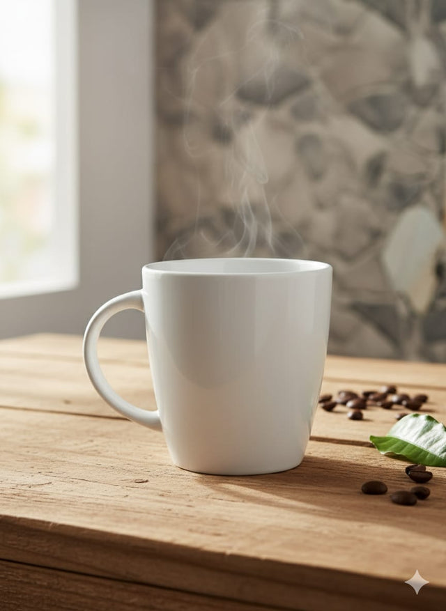 Ceramic white cup 360ml