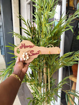 Rustic Wood Wall-Mounted Key Holder