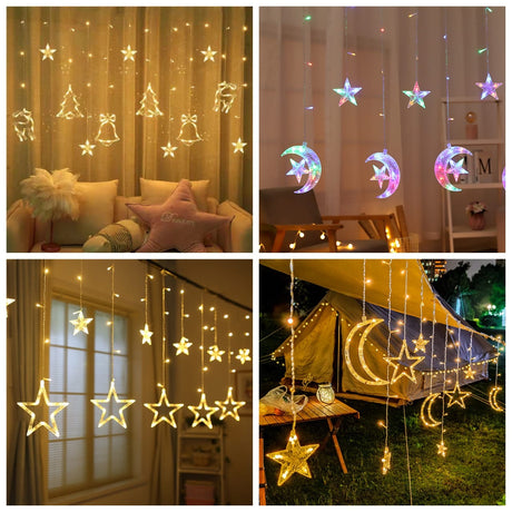 LED Decorative Curtain Garland Lights 3m x 3m