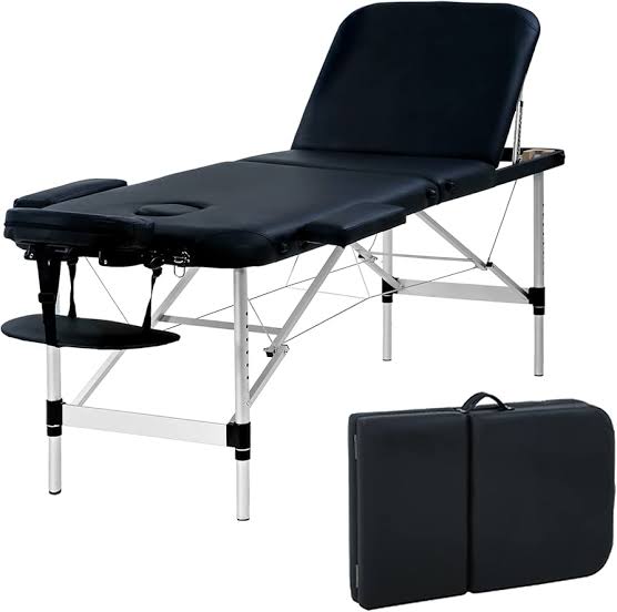 aluminium Portable 3-Section Massage & SPA Bed