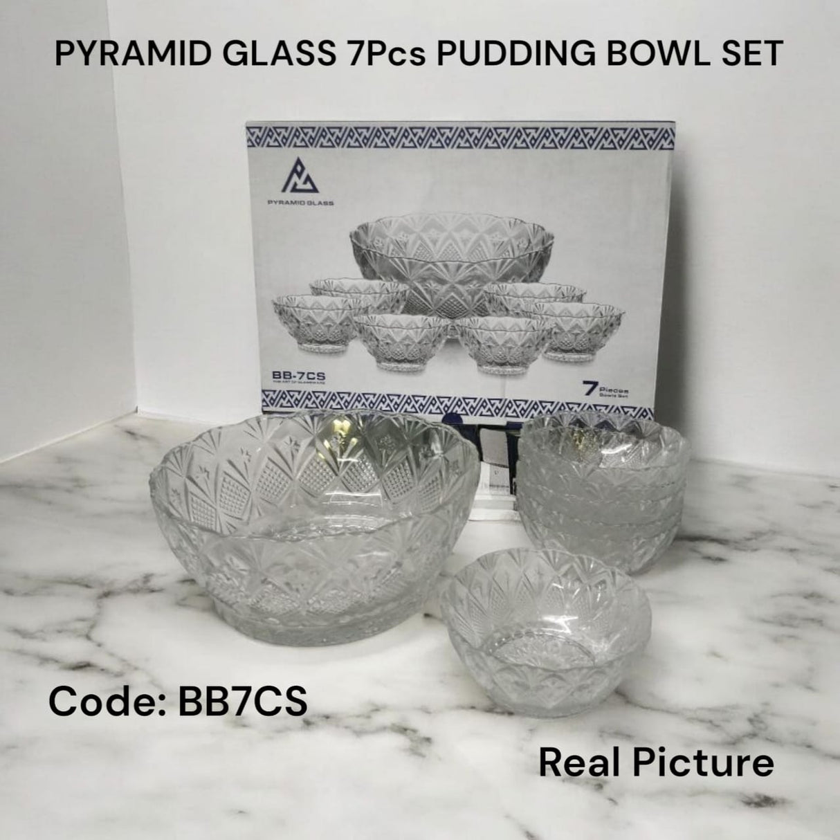 Kig Pyramid 7pcs Pudding Bowl Set.