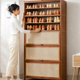 11Layer Breathable Bamboo Shoe Storage Cabinet