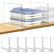 Shelf dividers clear acrylic wardrobe shelf with folded clothes — iDecorators Kenya