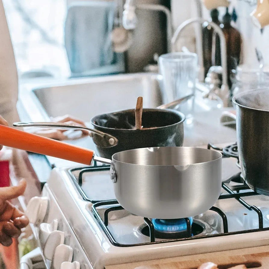 2L Stainless steel non- stick calibrated Japanese Pan 