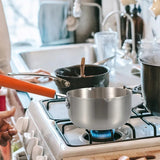 2L Stainless steel non- stick calibrated Japanese Pan 