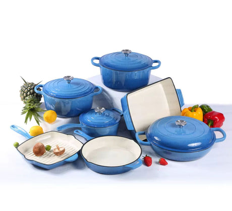 Upgrade your kitchen with a heavy-duty 11pcs cast iron cookware set offering superior heat retention and durability. Shop at iDecorators Kenya.