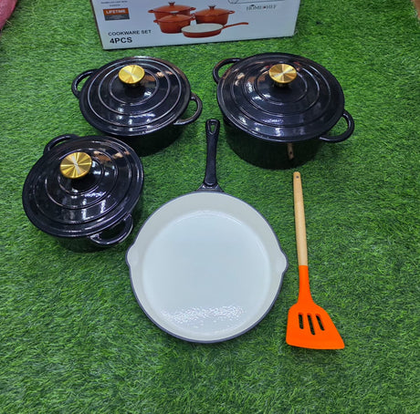 Enamel Cast iron cooking pots 7pcs set