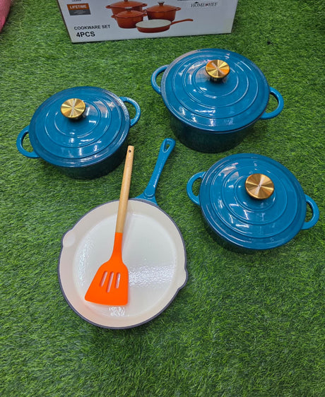 Enamel Cast iron cooking pots 7pcs set
