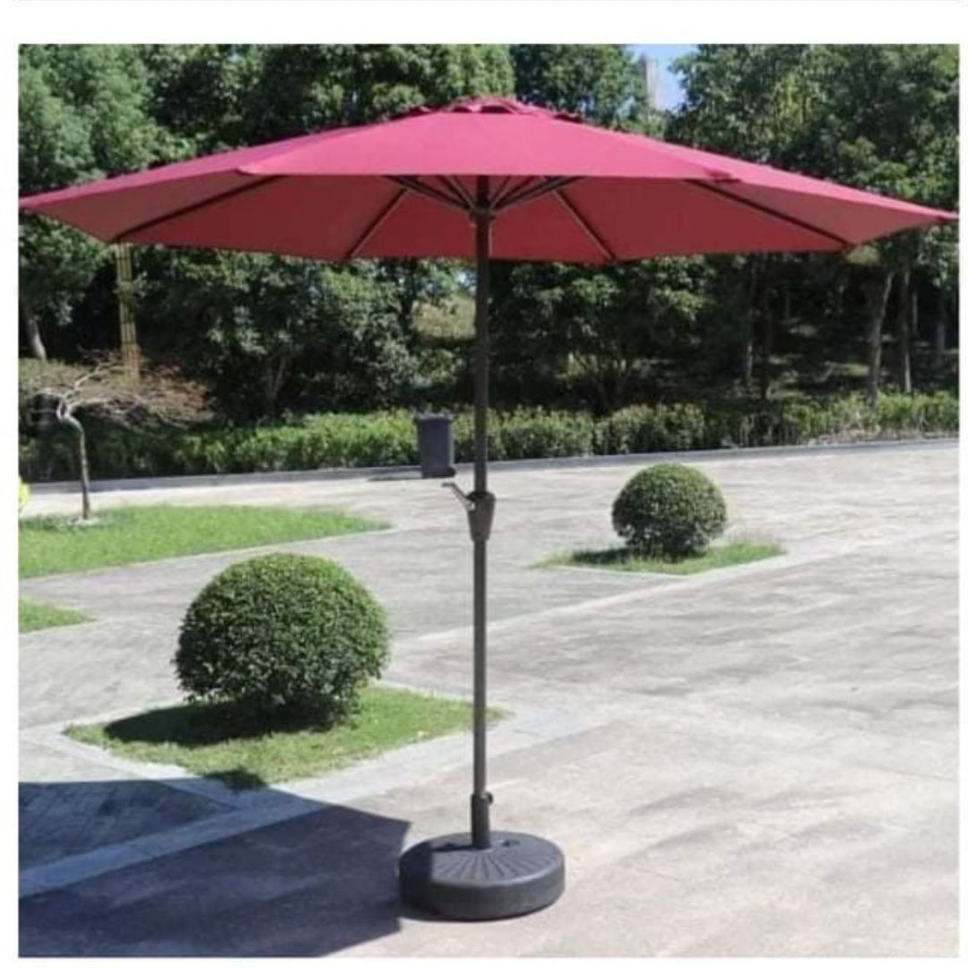 camping / garden umbrella with base