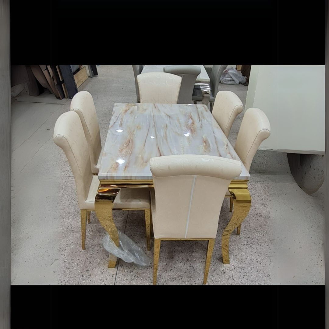 6  Seater Marble Dining.