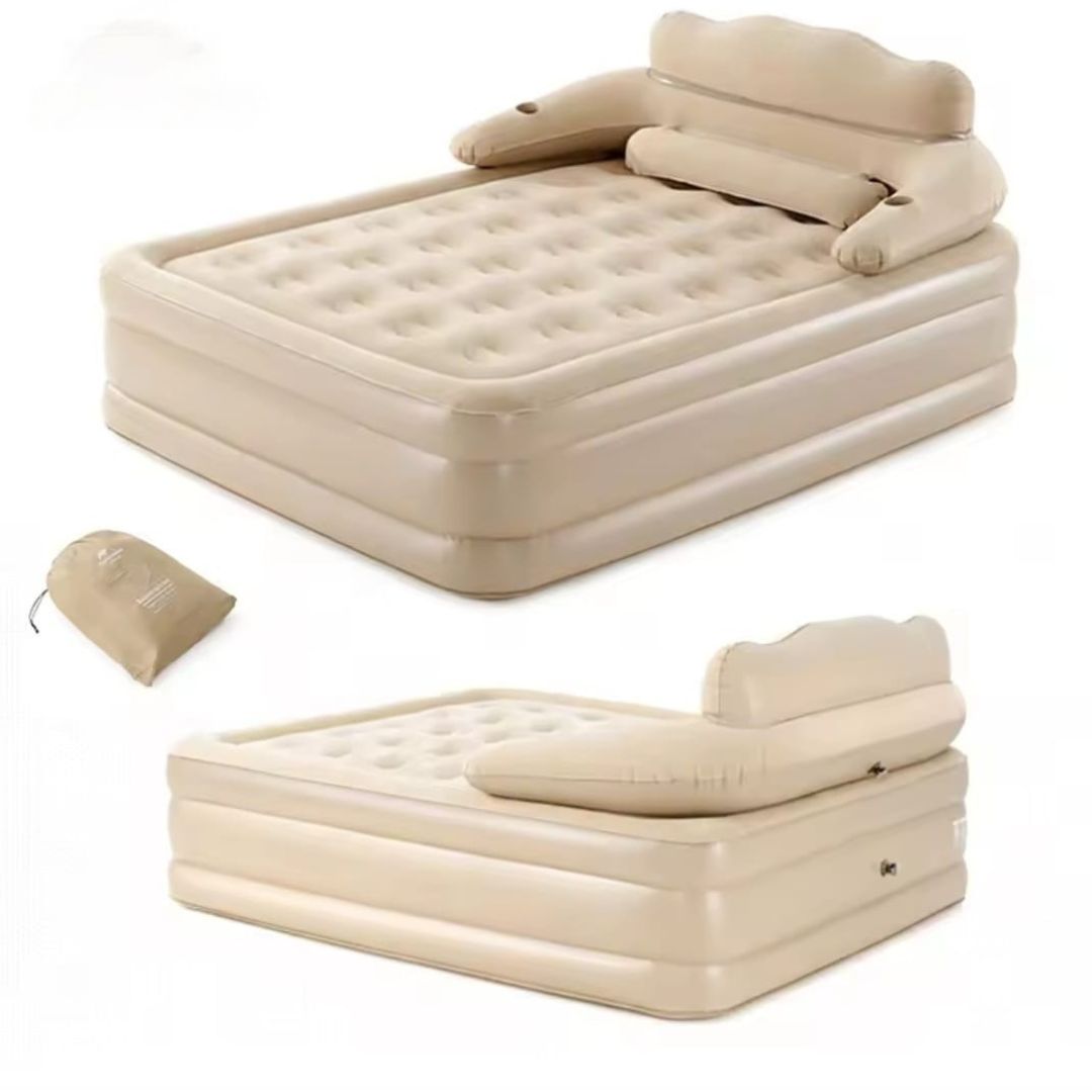 Inflatable bed with backrest (5 by 6)